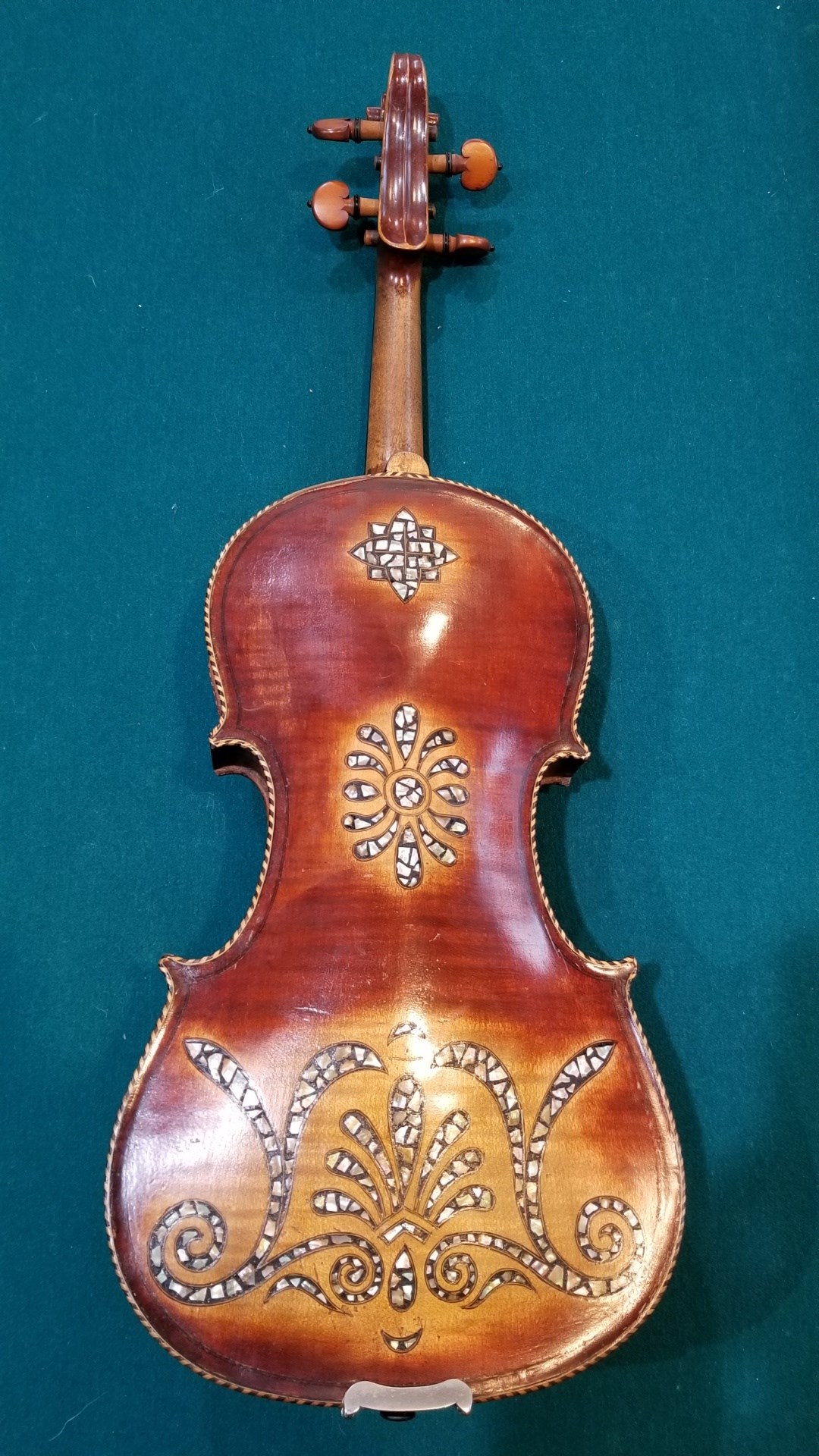 East European Inlaid Violin Back